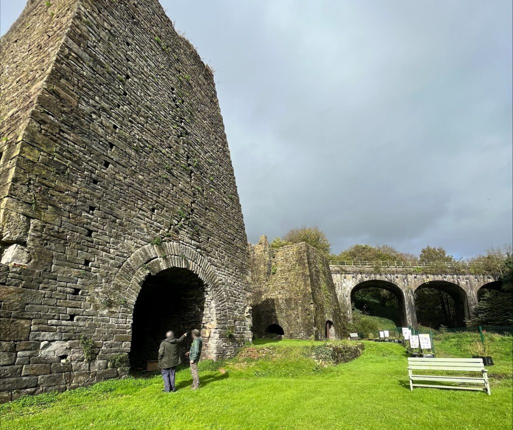 Two huge blast furnaces at Neath Abbey Ironworks